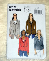 5926 EZ FIT UNLINED STRETCH KNIT POCKET JACKET PATTERN 8-16